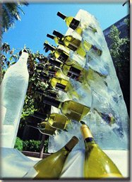 Tower of Wine Ice Sculpture