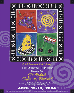 Official 26th Annual 2004 Scottsdale Culinary Festival Poster